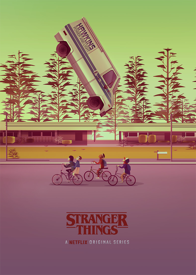 Bikes Poster Netflix Stranger Things